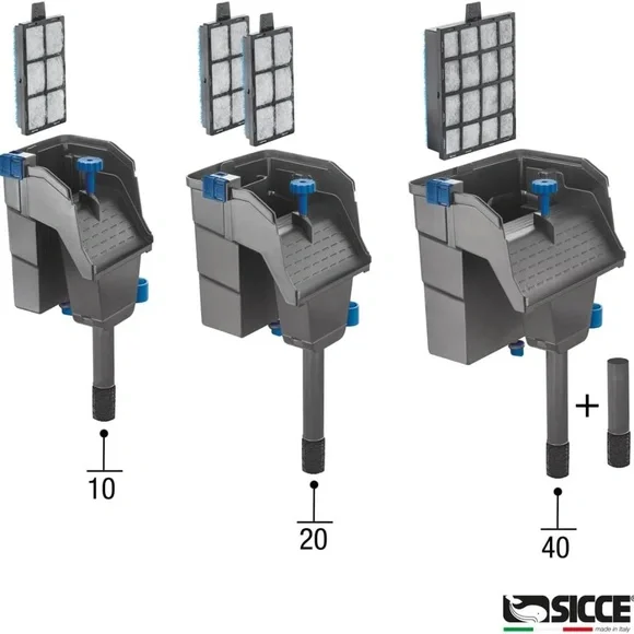 Sicce Aqua Filtra 10 Hang-On Aquarium Filter | Fresh & Saltwater | Up to 10 Gal - Picture 10 of 13